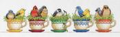 Teacup Bird (14 Count) - Dimensions Counted Cross Stitch Kit 19"X6"