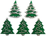 Glitter Trees - Buttons Galore Theme Buttons