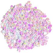 White Iridescent, 5mm 800/Pkg - Cupped Sequins