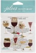 Wine Glass Domes - Jolee's Boutique Themed Embellishment