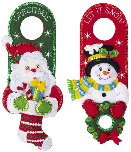 Bucilla Felt Ornaments Applique Kit Set Of 4