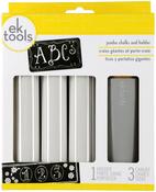 White - EK Tools Jumbo Chalks And Holder 4/Pkg