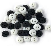 Black And White - Buttons Galore Tiny Buttons