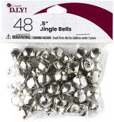 Silver - Jingle Bells .5" 48/Pkg