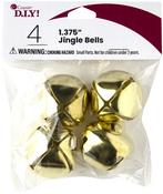Gold - Jingle Bells 1.375" 4/Pkg