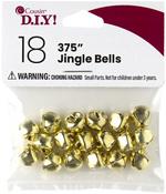 Gold - Jingle Bells .375" 18/Pkg