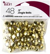Gold - Jingle Bells .5" 48/Pkg
