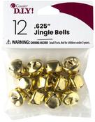 Gold - Jingle Bells .625" 12/Pkg