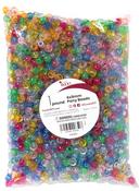 Transparent Multicolor - Pony Beads 6mmx9mm 1lb