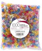 Transparent Multicolor - Pony Beads 6mmx9mm 1,000/Pkg
