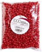 Opaque Red - Pony Beads 6mmx9mm 1,000/Pkg
