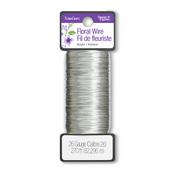 Bright Silver 270 Ft - FloraCraft 26 Gauge Floral Wire