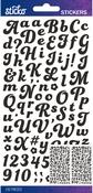 Black Funky Dori Small - Sticko Alphabet Stickers