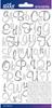 Silver Foil Script Small - Sticko Alphabet Stickers