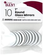 Round Glass Mirrors 1" 10/Pkg