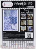 Blue Heaven #2 - Dress My Craft Transfer Me Sheet A4