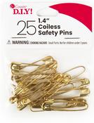 Gold - Coiless Safety Pins