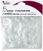 White - Curly Doll Hair .5oz