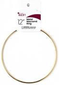 Gold - Metal Macrame Ring 12"