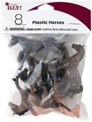 Creatures Plastic Horses 8/Pkg