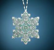 Aqua Mist Snowflake (14 Count) - Mill Hill Counted Cross Stitch Ornament Kit 2.75"X3.25"