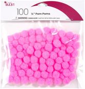 Light Pink - Pom-Poms .5" 100/Pkg