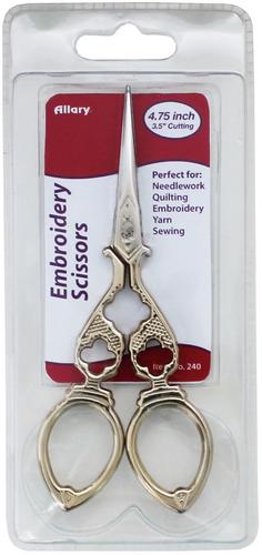 Gold Handle Needlework Scissors 4.75 - Allary