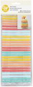 Yellow, Orange, Red And Blue Striped - Treat Bags 20/Pkg