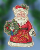 Winter Wishes Santa - Mill Hill/Jim Shore Counted Cross Stitch Kit 3.75"X5"