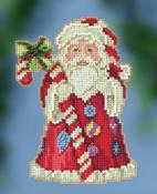 Candy Cane Santa - Mill Hill/Jim Shore Counted Cross Stitch Kit 3.75"X5"