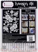 3D White Flower #5 - Dress My Craft Transfer Me Sheet A4