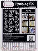 3D White Flower #6 - Dress My Craft Transfer Me Sheet A4