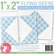 1"X2" Flying Geese - It's Sew Emma Quilt Block Foundation Paper