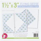 1.5"X3" Flying Geese - It's Sew Emma Quilt Block Foundation Paper