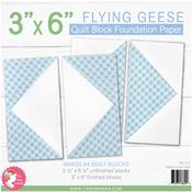 3"X6" Flying Geese - It's Sew Emma Quilt Block Foundation Paper