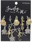 Sea Life - Jewelry Made By Me Charms 12/Pkg