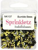 Bumble Bees - Buttons Galore Sprinkletz Embellishments 12g