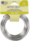 Silver Tone - Artistic Wire Aluminum Craft Wire 12ga