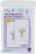 Lavender - Jack Dempsey Stamped Decorative Hand Towel Pair 17"X28"