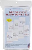 Holiday Trucks - Jack Dempsey Stamped Decorative Hand Towels 17"x28" 7/Pkg