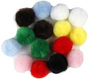 Assorted - Touch Of Nature 1.5" Pom-Poms 15/Pkg