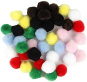Assorted - Touch Of Nature 1" Pom-Poms 40/Pkg