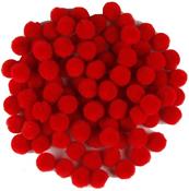 Red - Touch Of Nature .5" Pom-Poms 100/Pkg