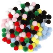 Assorted - Touch Of Nature .5" Pom-Poms 100/Pkg