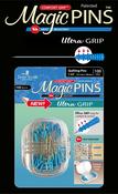 Blue 100/Pkg - Taylor Seville Magic Pins - Ultra Grip Quilting Fine