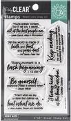 Literary Quotes - Hero Arts Clear Stamps 4"X6"