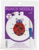 Lady Bug - Design Works Punch Needle Kit 3.5" Round