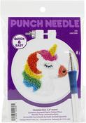 Unicorn - Design Works Punch Needle Kit 3.5" Round