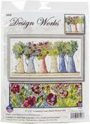 Pitcher Row (14 Count) - Design Works Counted Cross Stitch Kit 10"X18"