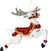 Festive Reindeer - Bucilla Felt Ornaments Applique Kit Set Of 6